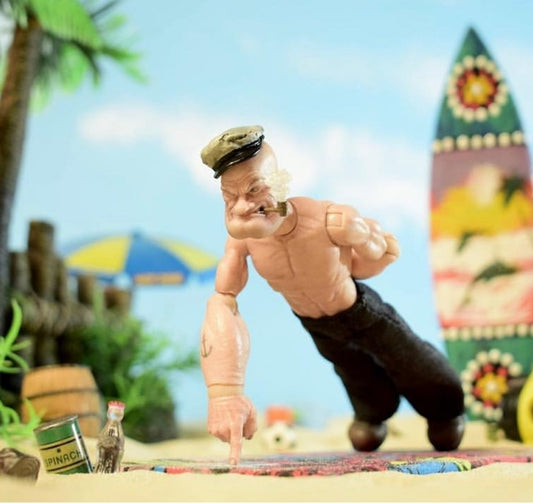 Plastic snaps popeye one arned pushups