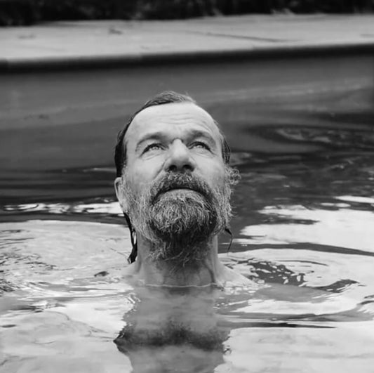 Wim Hof in an ice bath