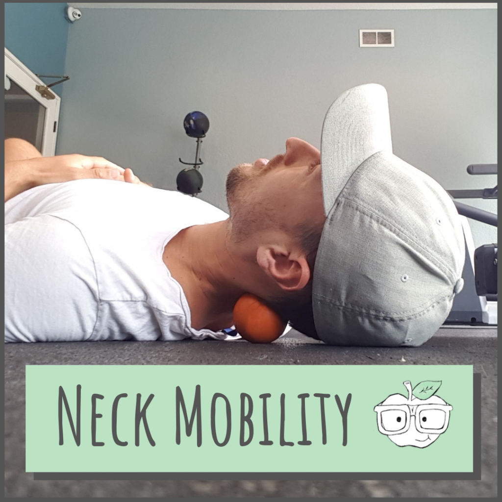 lacrosse ball neck mobility exercise lying down